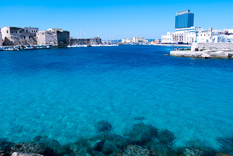 Vista panoramica di Gallipoli