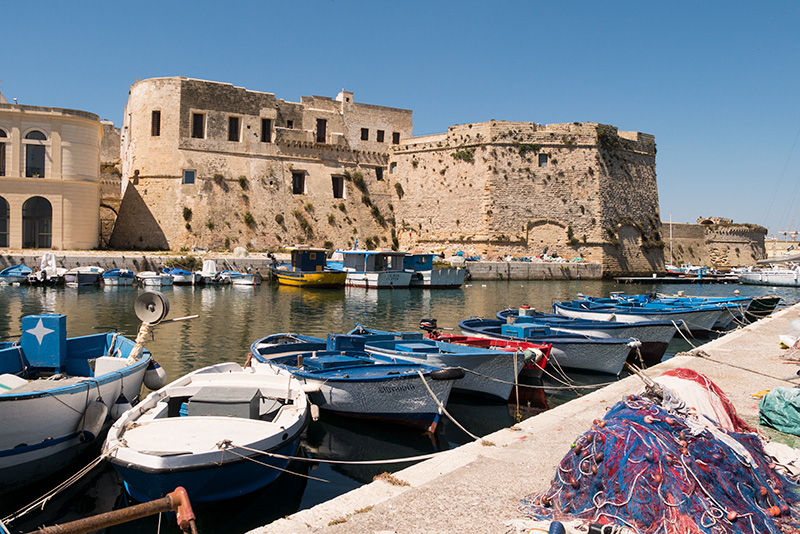 Porto dei Pescatori e Castello di Gallipoli