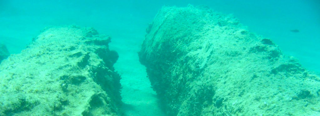 Porto Cesareo colonne marmo cipollino greco-romane