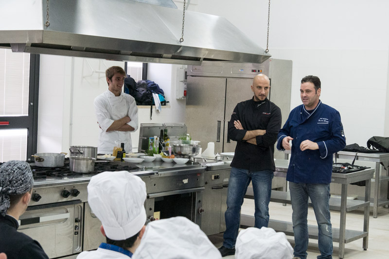 Ivan Tronci assieme al suo professore