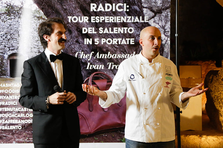 Gianfranco Ruggeri e lo chef Ivan Tronci