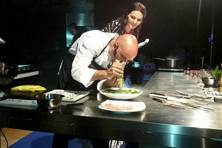 Showcooking di Ivan Tronci per Suoni e Sapori del Salento e di Puglia 2017