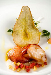 ViaPunta7 Otranto Astice con pera e lamponi